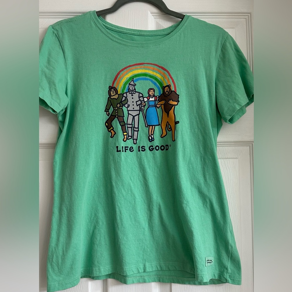 Life is Good Green Womens T-Shirt Size M